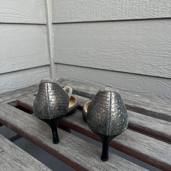 Luciano Padovan Metallic Gray Heels - Picture 2 of 6